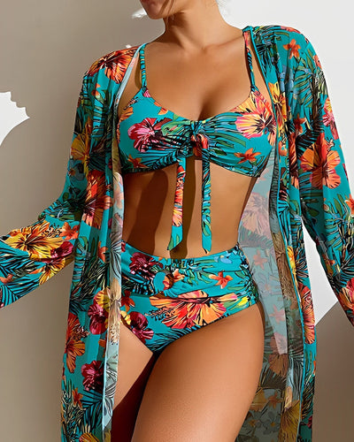 Maïana™ | Ensemble Bikini Imprimé Tropical