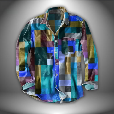 Antoine™ | Chemise arc-en-ciel vintage