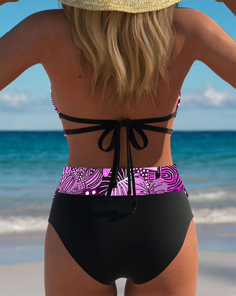 Bérénice™ | Bikini Sexy Dos Nu à Imprimé