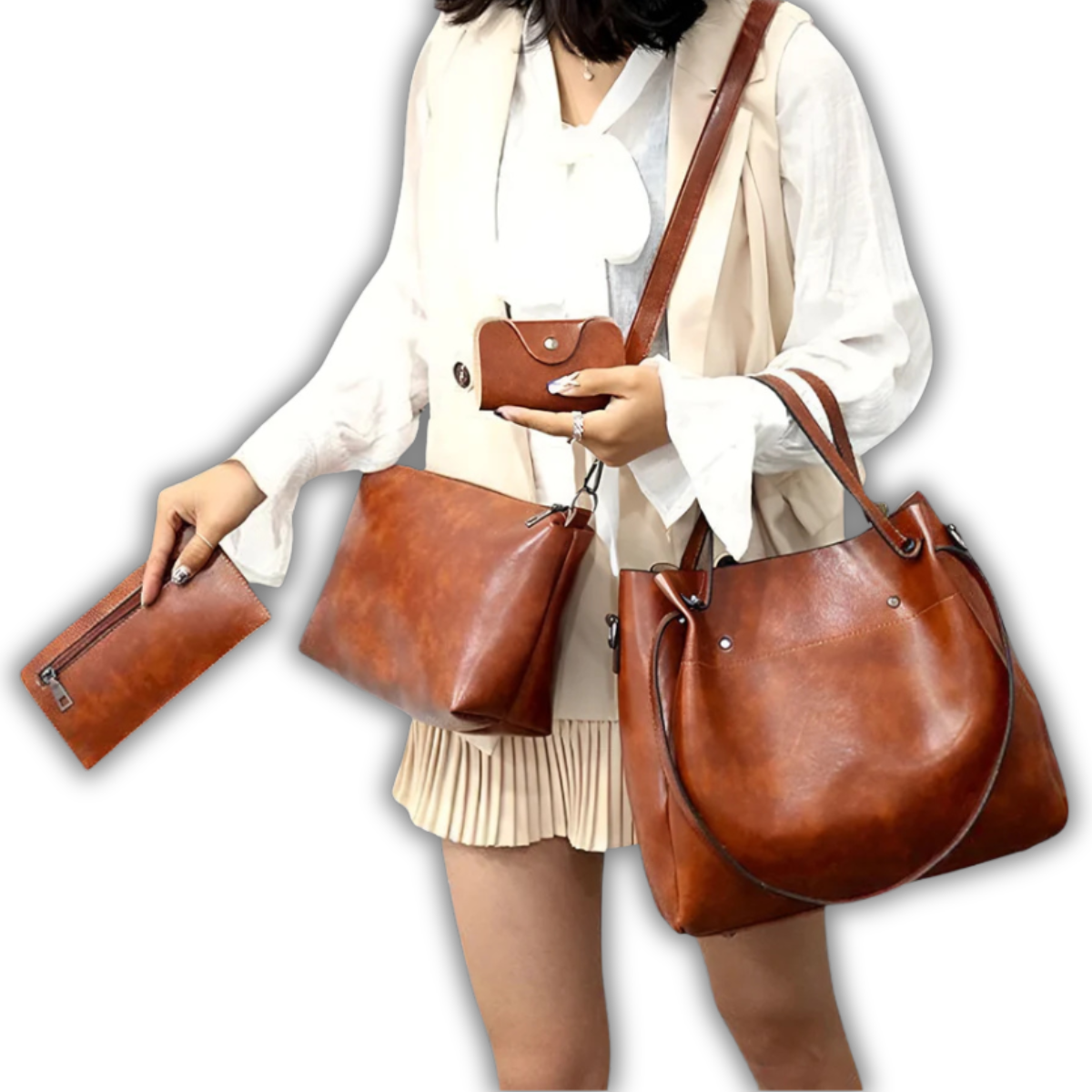 Agathe™ | Ensemble de 4 sacs vintage