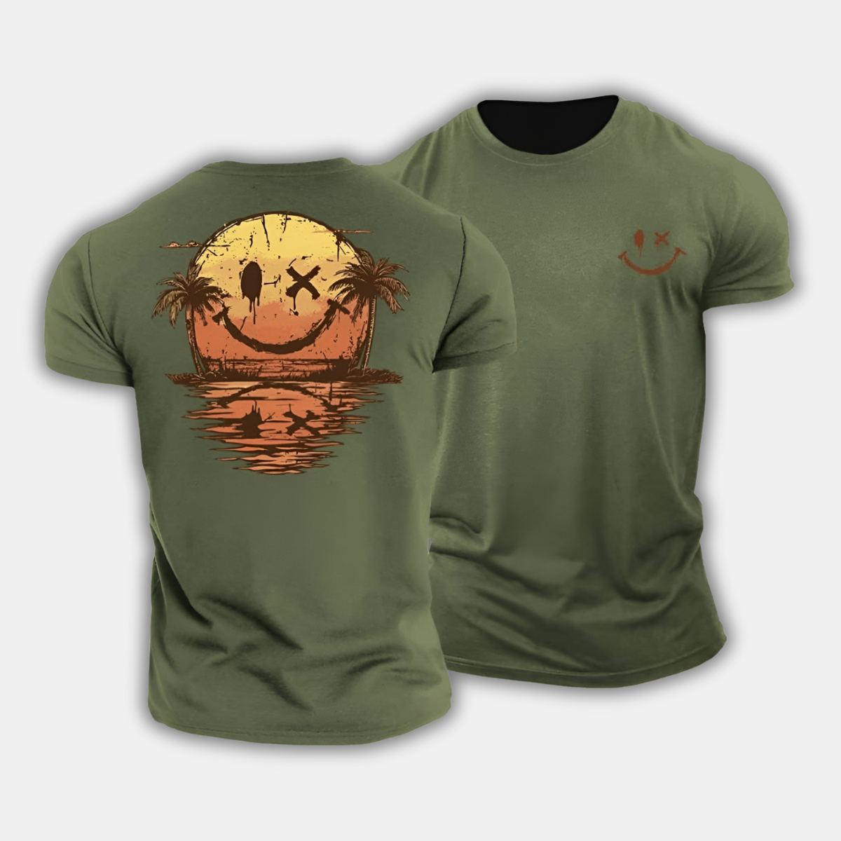 Bruno™ | T-Shirt Smiley Mer d’Été