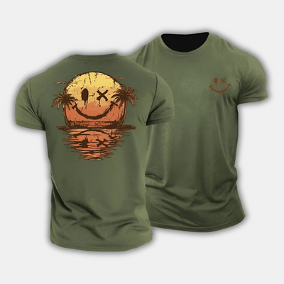 Bruno™ | T-Shirt Smiley Mer d’Été