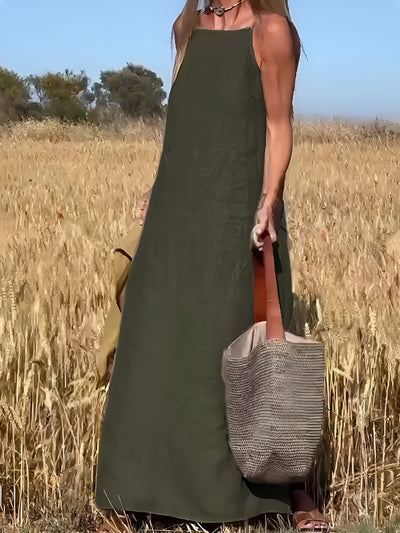 Roxane™ | Robe longue décontractée verte