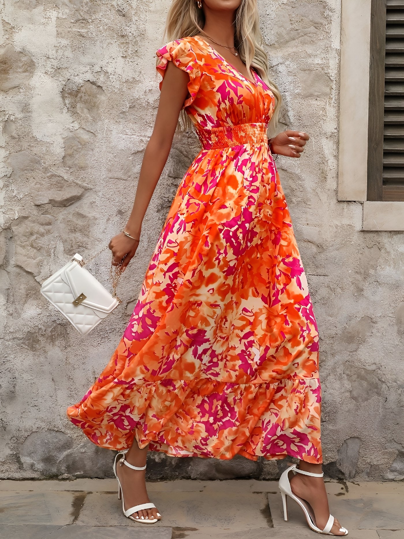 Emilie™ | Robe longue d'été fleurie
