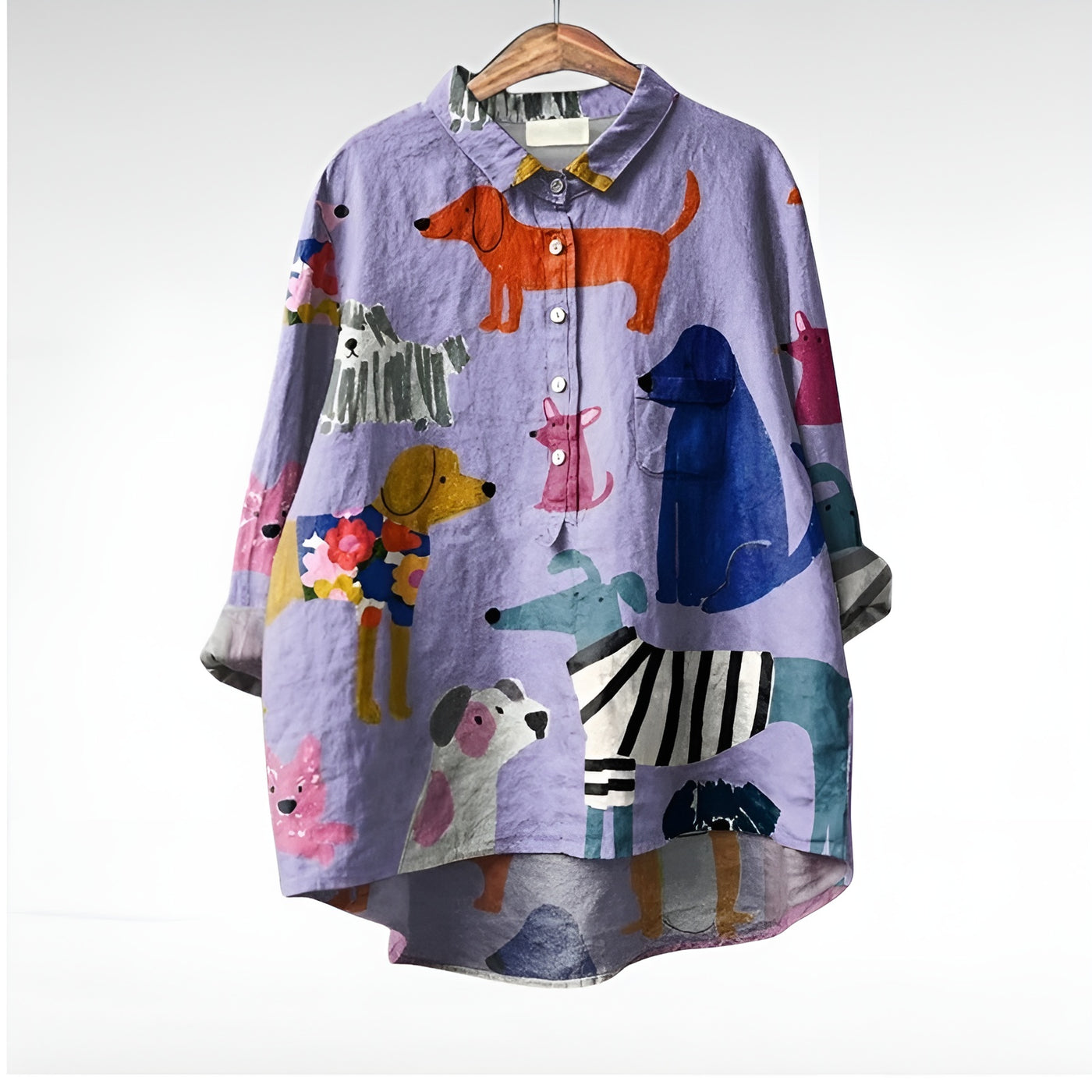 Eolia™ | Blouse Femme Exclusive avec Motif Chiens