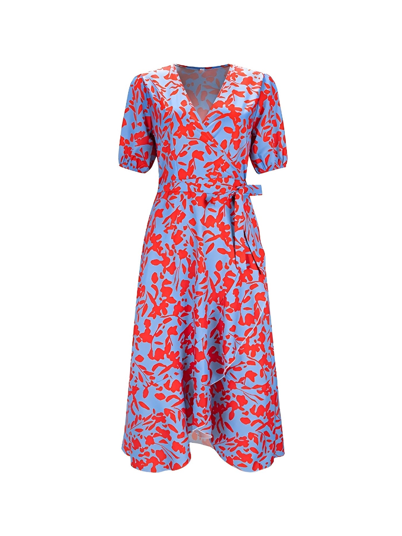 Laurence™ Robe plissée élégante à col en V