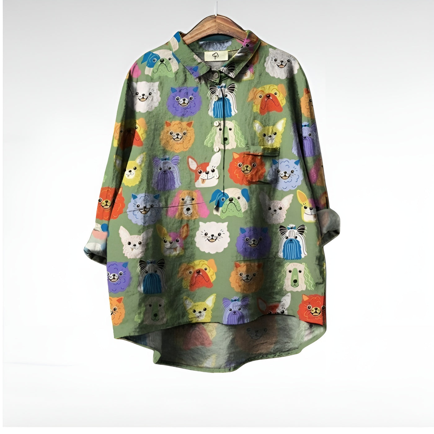 Eolia™ | Blouse Femme Exclusive avec Motif Chiens