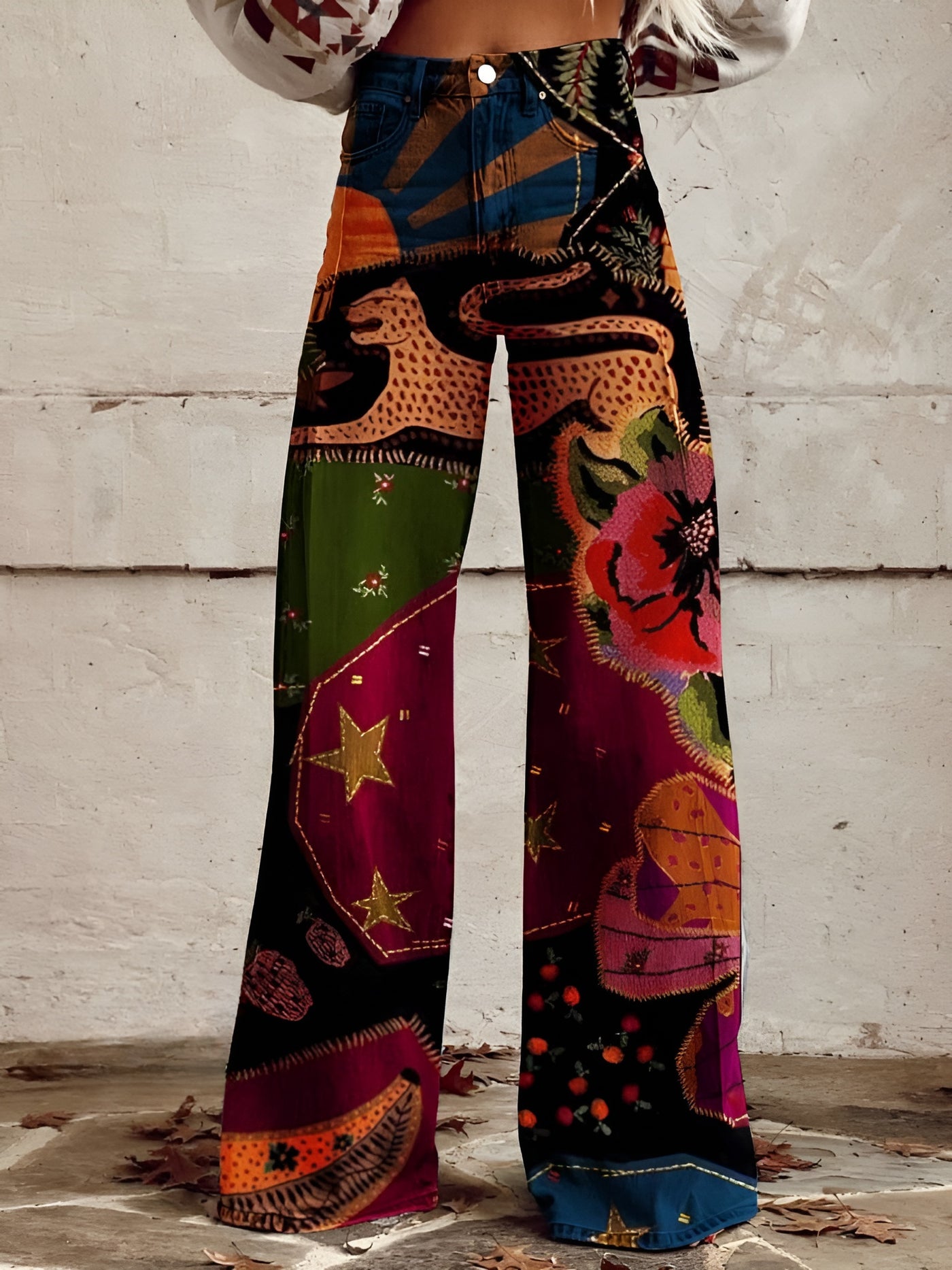 Brigitte™ | Pantalon bohème vintage élégant