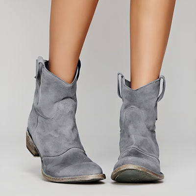 Diane™ | Bottines en daim style western