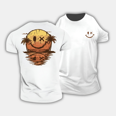 Bruno™ | T-Shirt Smiley Mer d’Été