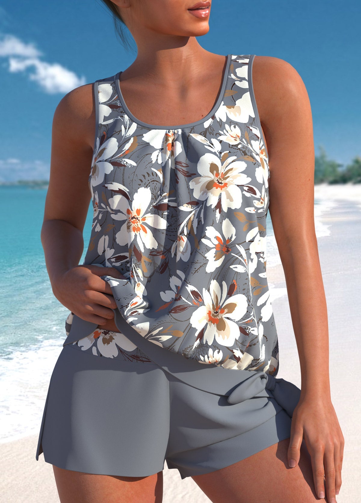 Hélène™ | Tankini élégant taille haute