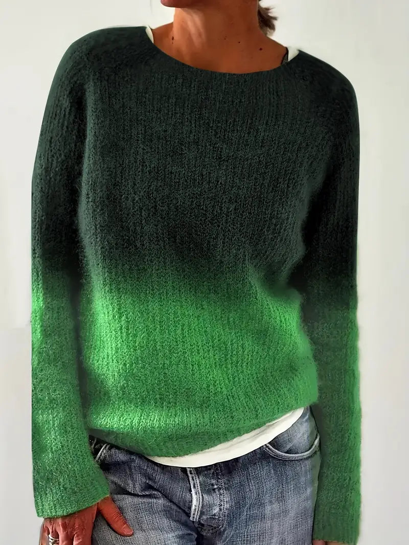 Linnea™ | Pull tricoté Ombre