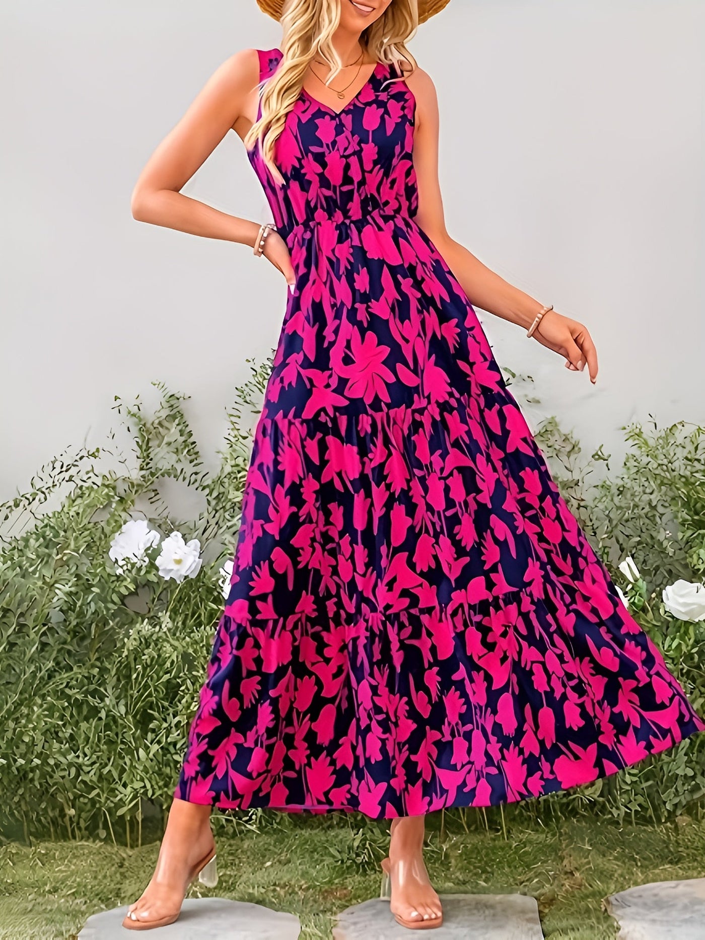 Lili™ | Maxi robe florale élégante