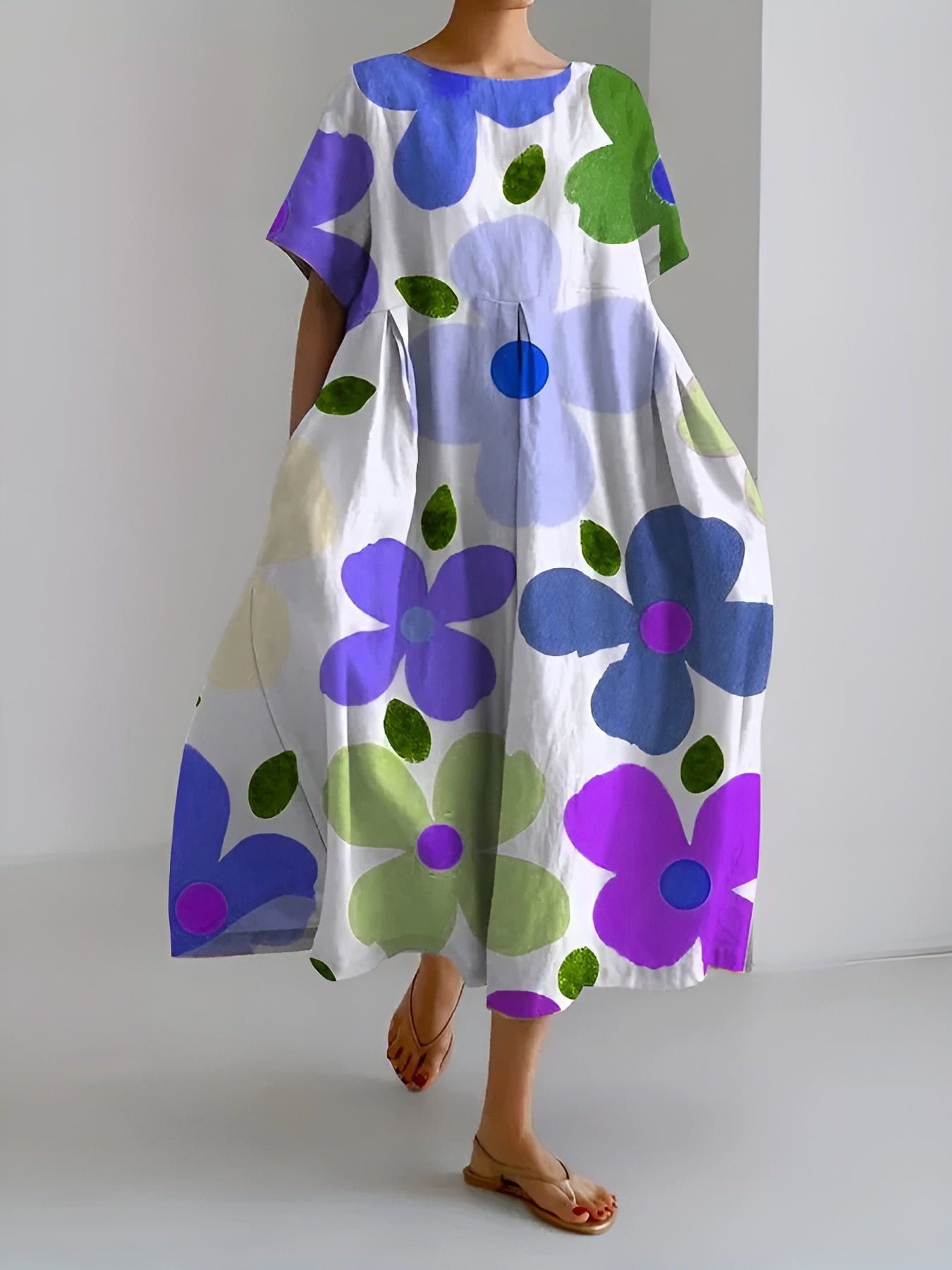 Victoire™ | Robe mi-longue fleurie