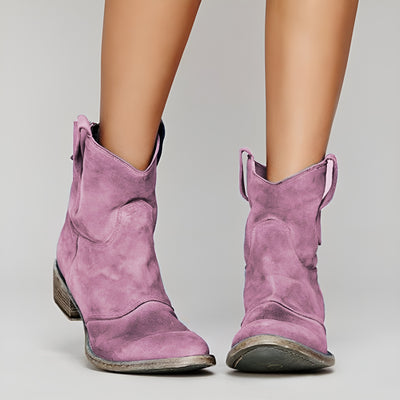 Diane™ | Bottines en daim style western