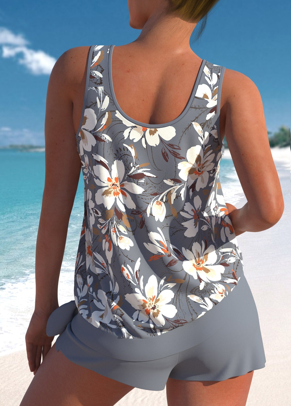 Hélène™ | Tankini élégant taille haute