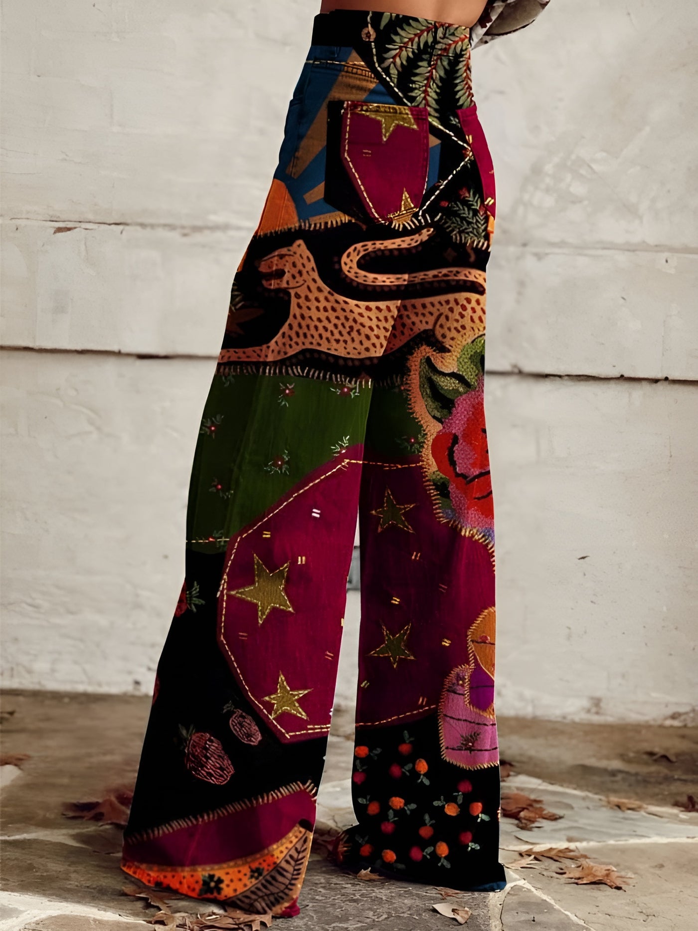 Brigitte™ | Pantalon bohème vintage élégant