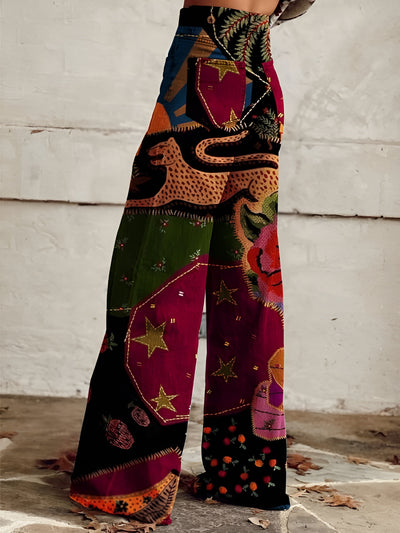 Brigitte™ | Pantalon bohème vintage élégant