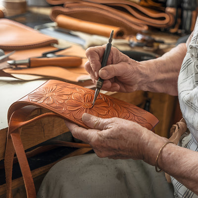 Florence™ | Sac à main avec gravure et motif floral
