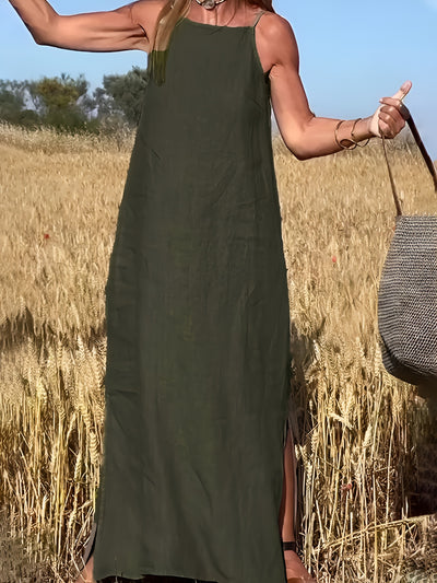 Roxane™ | Robe longue décontractée verte