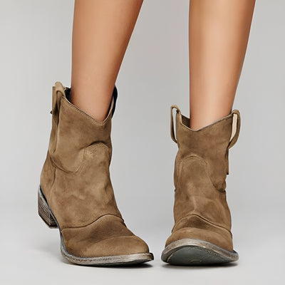 Diane™ | Bottines en daim style western