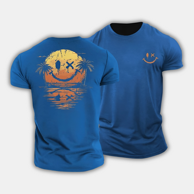 Bruno™ | T-Shirt Smiley Mer d’Été