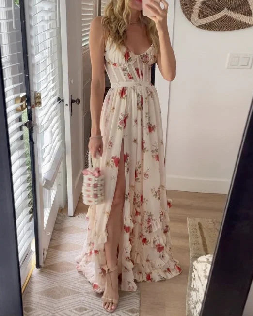 Sidra™ | Robe midi à motif fleuri