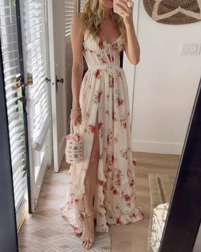 Sidra™ | Robe midi à motif fleuri