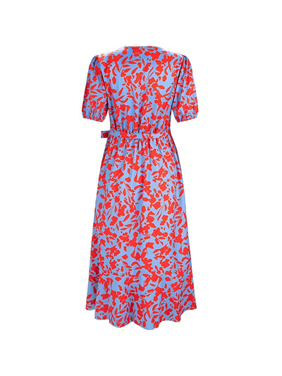 Laurence™ Robe plissée élégante à col en V