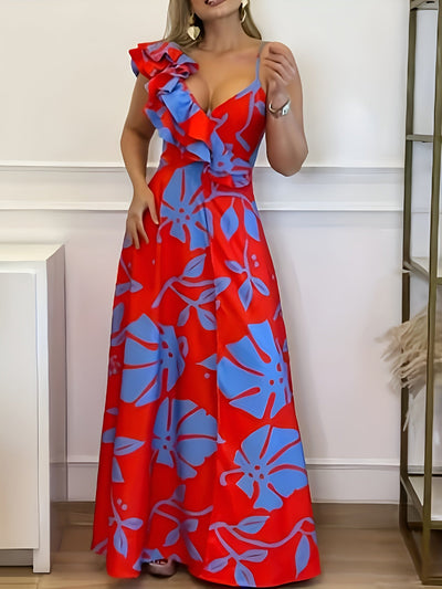 Justine™ Robe longue à fleurs tropicales