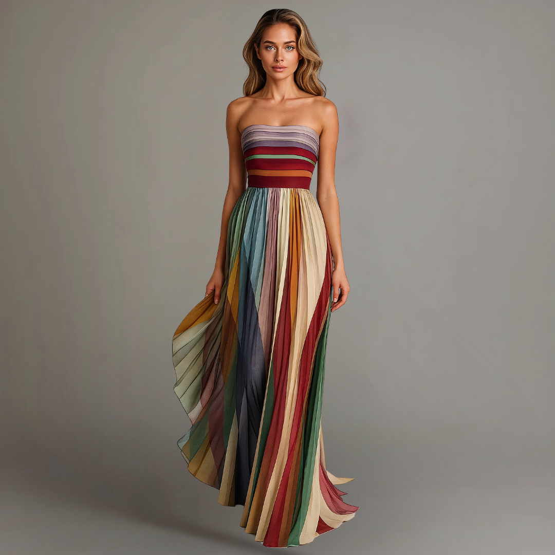 Sidonie™ | Robe sans manches colorée
