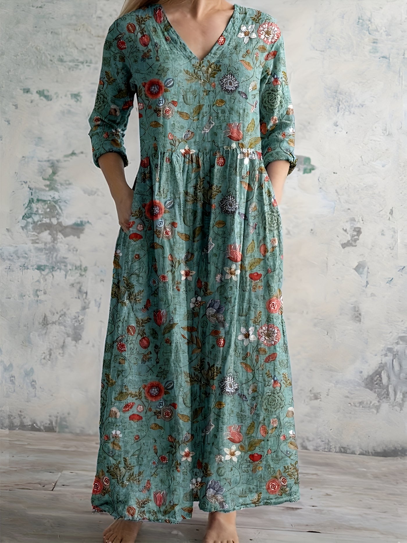 Marion™ | Robe longue d'été imprimée