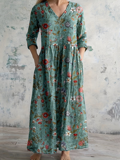 Marion™ | Robe longue d'été imprimée