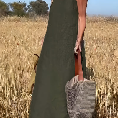 Roxane™ | Robe longue décontractée verte