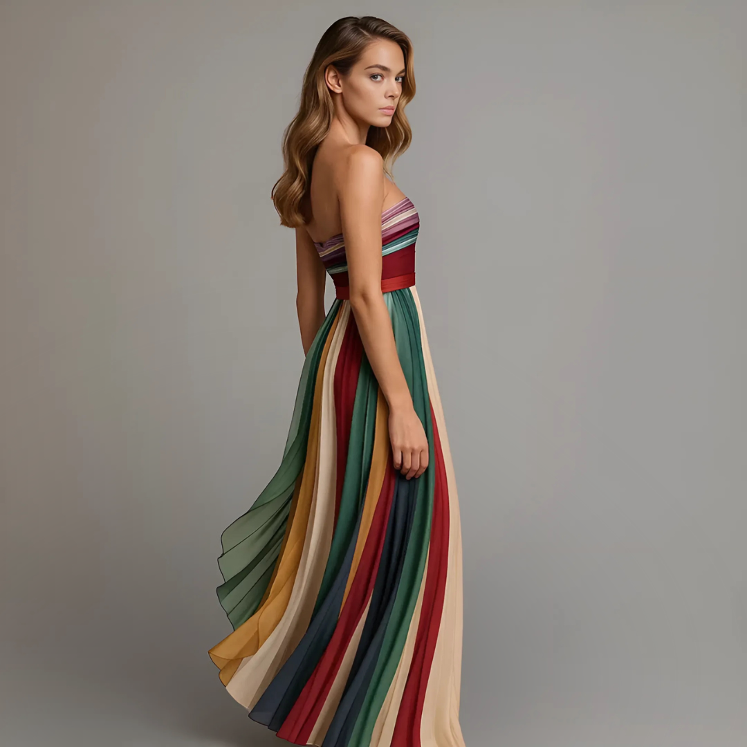 Sidonie™ | Robe sans manches colorée