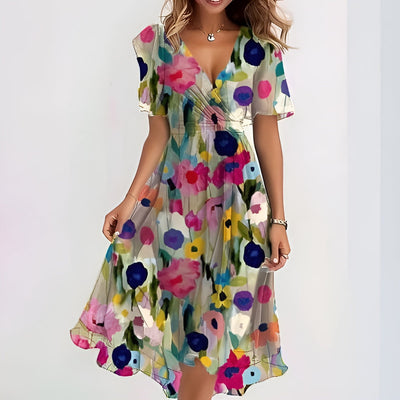 Delphine™ | Robe élégante à manches courtes