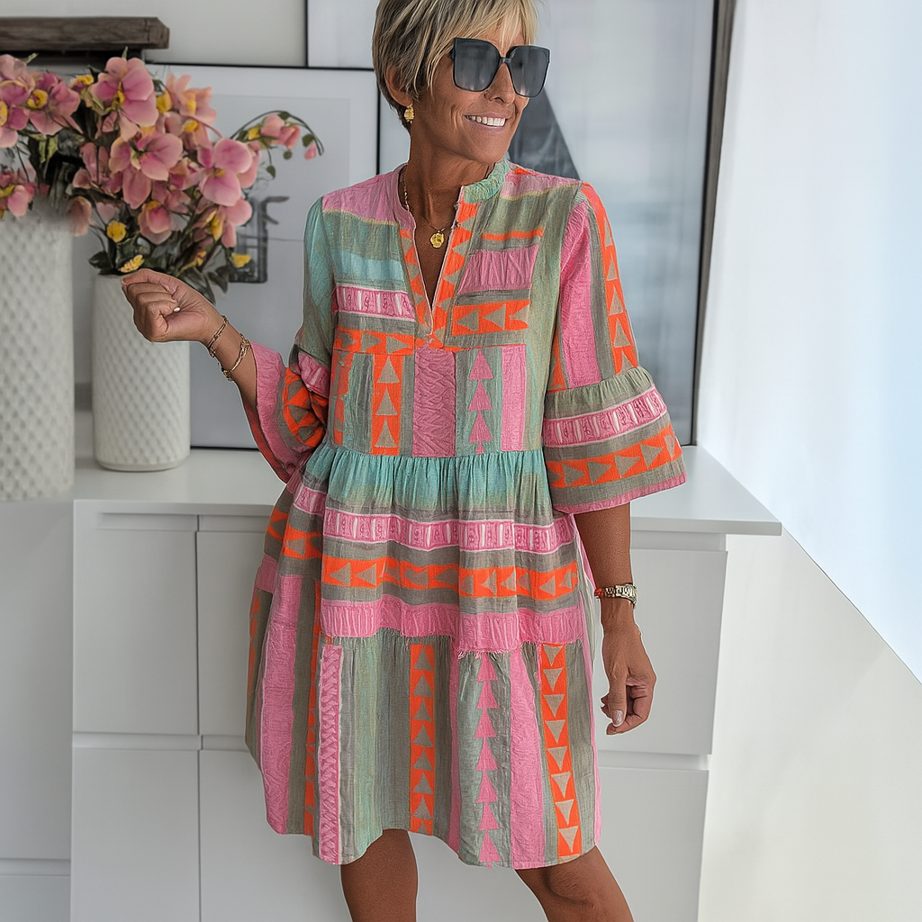 Janelle™ | Robe d’Été Courte Brodée