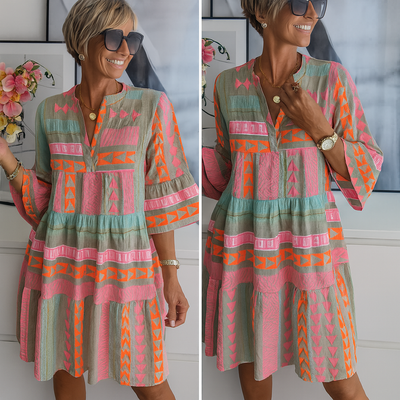 Janelle™ | Robe d’Été Courte Brodée