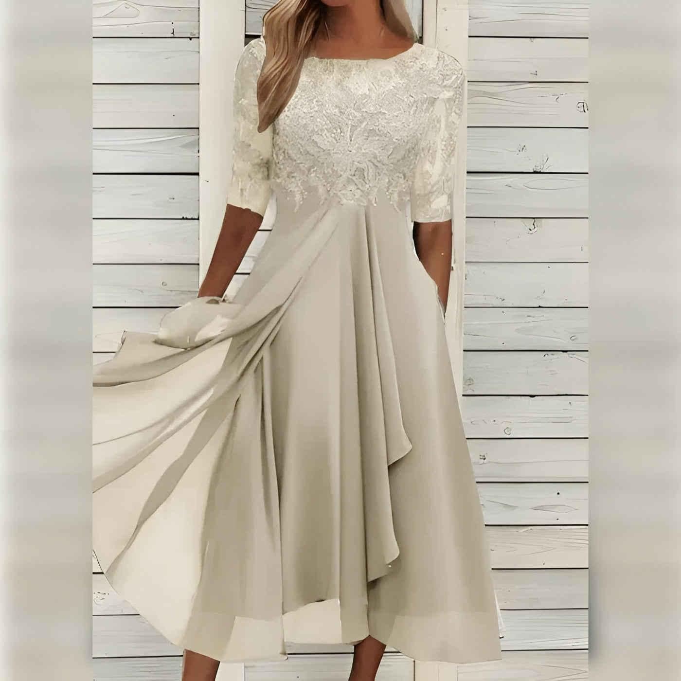 Ebba™ | Robe élégante avec manches
