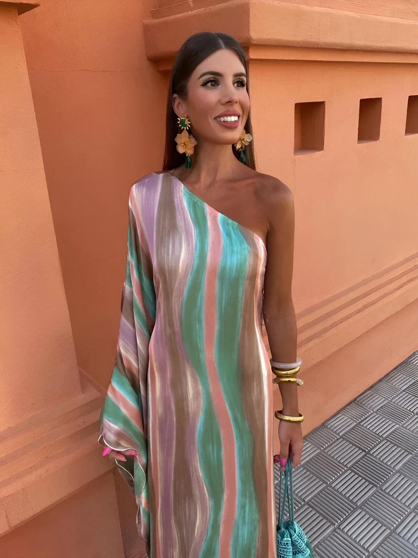Clarisse™ | Elegante Midi-Jurk met Sculptuur-effect