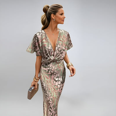 Rachelle™ | Robe longue à col en V