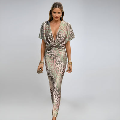Rachelle™ | Robe longue à col en V