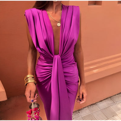 Mélina™ | Robe élégante à décolleté profond