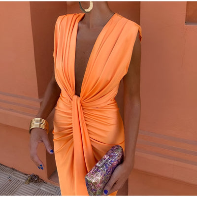 Mélina™ | Robe élégante à décolleté profond
