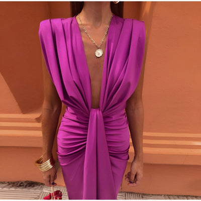 Mélina™ | Robe élégante à décolleté profond