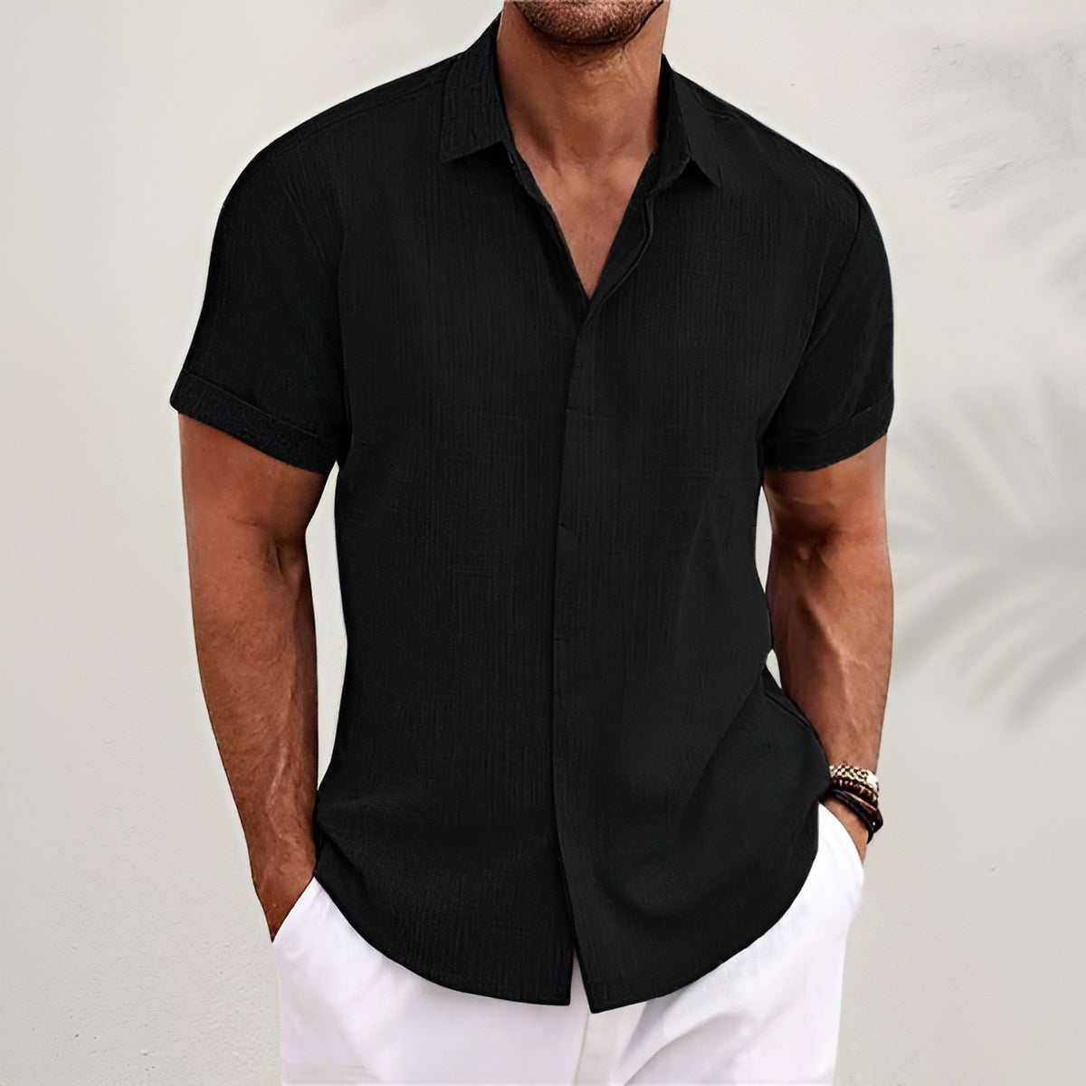Gabriel™ | Chemise boutonnée classique en lin