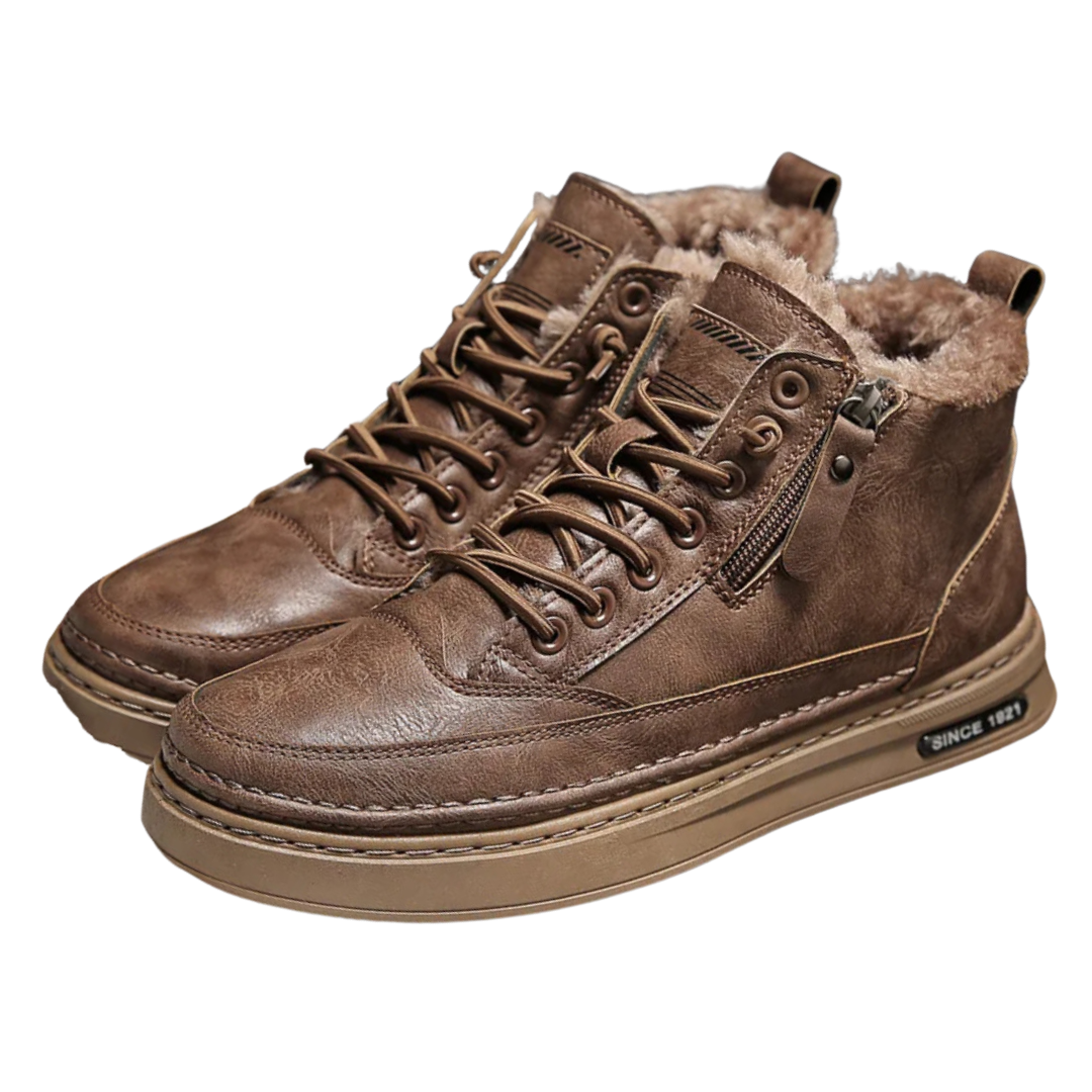 Carl™ | Bottes d'hiver en cuir pour hommes