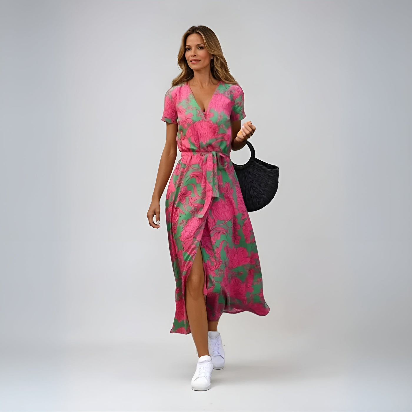 Gisèle™ | Robe élégante à col en V