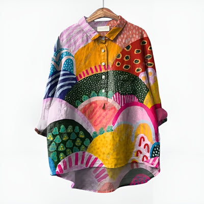 Solenne™ | Blouse Fleurie Oversize