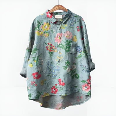 Solenne™ | Blouse Fleurie Oversize
